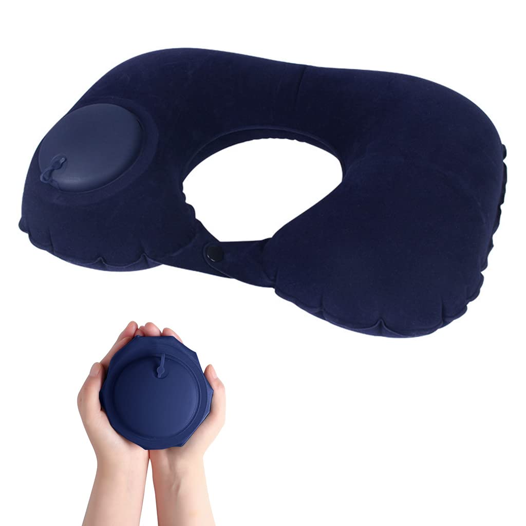 PALAY Inflatable Travel Pillow, Compact Portable Head and Neck Support Pillows in Flight, Self Pump Up, Adjustable U Shaped Ultralight Neck Support Pillow PALAY Inflatable Travel Pillow, Compact Portable Head and Neck Support Pillows in Flight, Self Pump Up, Adjustable U Shaped Ultralight Neck Support Pillow